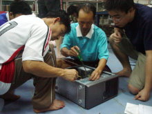 Projects of helping to reduce digital illiteracy at the border of Thailand and Burma.