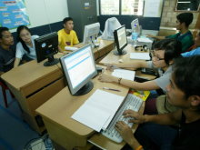 Projects of helping to reduce digital illiteracy at the border of Thailand and Burma.