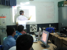 Projects of helping to reduce digital illiteracy at the border of Thailand and Burma.